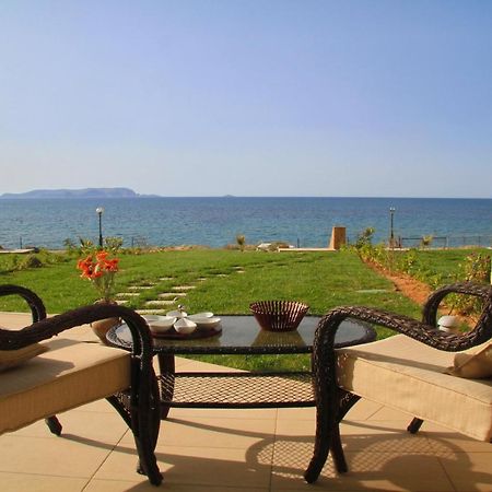 Sea View Beachfront Villa Maria Gouves Exteriér fotografie