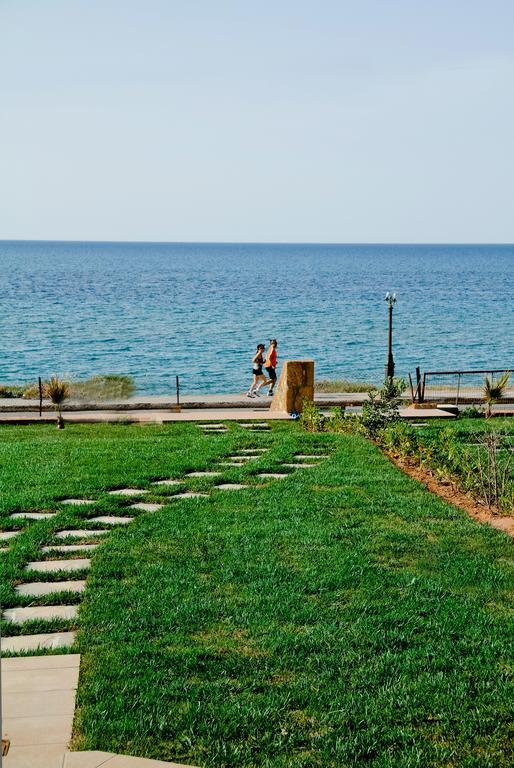 Sea View Beachfront Villa Maria Gouves Exteriér fotografie